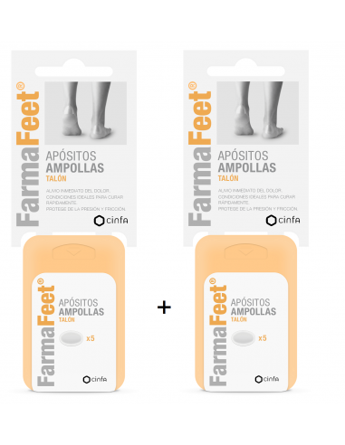 FARMAFEET AMPOLLAS TALON APOSITO ADHESIVO PACK DOBLE