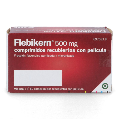 FLEBIKERN 500 MG COMPRIMIDOS RECUBIERTOS CON PELICULA , 60 comprimidos