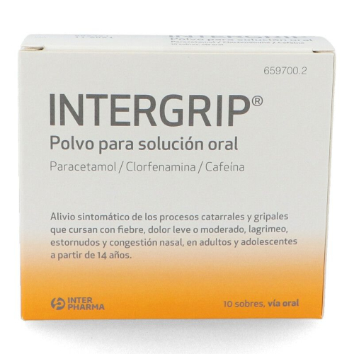 INTERGRIP POLVO PARA SOLUCION ORAL , 10 sobres