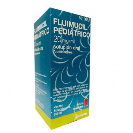 FLUIMUCIL PEDIATRICO 20 mg/ml SOLUCION ORAL , 1 frasco de 200 ml