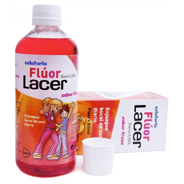 LACER FLUOR DIARIO SABOR FRESA 500ML