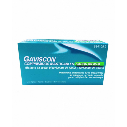 GAVISCON COMPRIMIDOS MASTICABLES SABOR MENTA,24 comprimidos