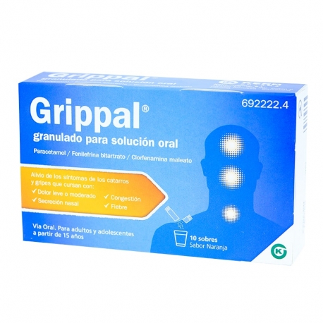 GRIPPAL GRANULADO PARA SOLUCION ORAL , 10 sobres