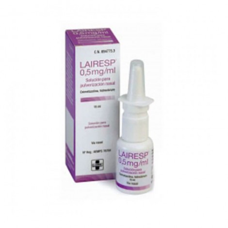 LAIRESP 0,5 MG/ML SOLUCION PARA PULVERIZACION NASAL, 1 envase pulverizador de 15 ml