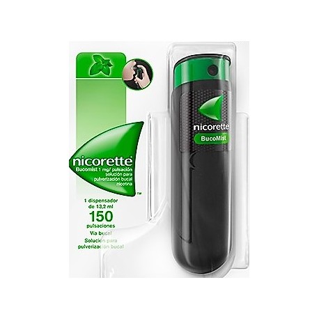 NICORETTE BUCOMIST 1 MG/PULSACION SOLUCION PARA PULVERIZACION BUCAL , 2x1 dispensador de 13,2 ml