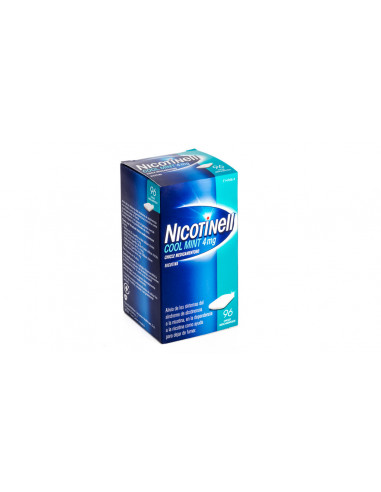 NICOTINELL COOL MINT 4 mg CHICLE MEDICAMENTOSO , 96 chicles