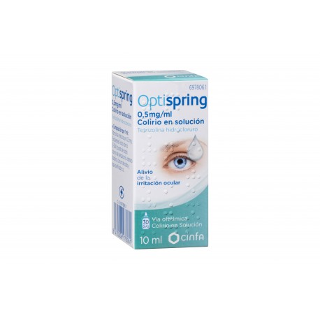 OPTISPRING 0,5 MG/ML COLIRIO EN SOLUCION , 1 frasco de 10 ml