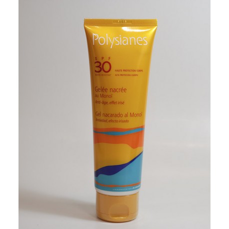 POLYSIANES SPF 30 GEL NACARADO AL MONOI KLORANE 125 ML