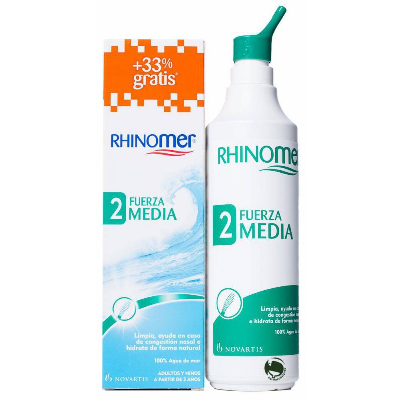 RHINOMER FUERZA 2. LIMPIEZA NASAL. Nebulizador 180 ml.