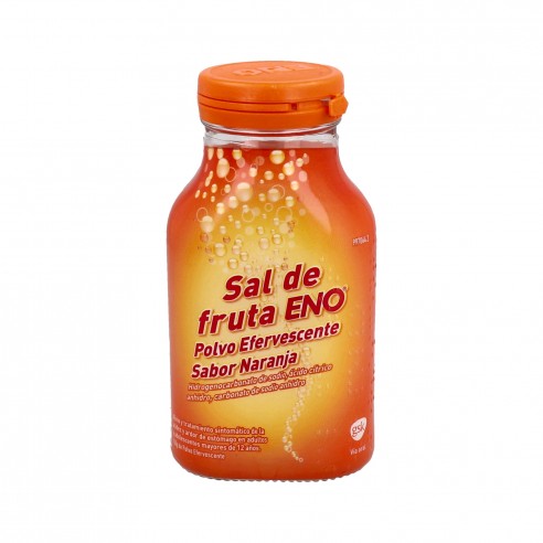 SAL DE FRUTA ENO POLVO EFERVESCENTE SABOR  NARANJA , 1 frasco de 150 g