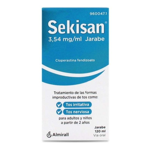SEKISAN 3,54 mg/ml JARABE , 1 frasco de 120 ml