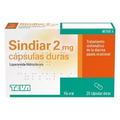 SINDIAR 2 mg CAPSULAS DURAS , 20 cápsulas