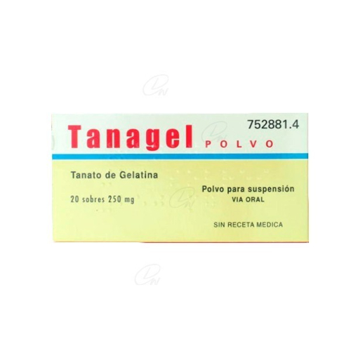 TANAGEL 250 mg POLVO PARA SUSPENSION ORAL , 20 sobres