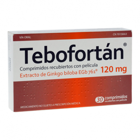 TEBOFORTAN 120 MG COMPRIMIDOS RECUBIERTOS CON PELICULA , 30 comprimidos