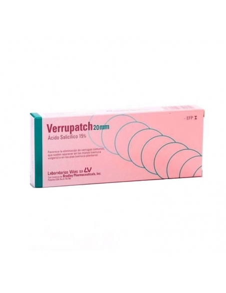 VERRUPATCH 3,75 MG PARCHES CUTANEOS, 20 apósitos